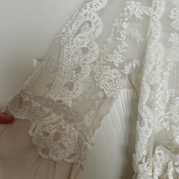 For Love and Lemons cream lace babydoll dress - Picture 3 of 7